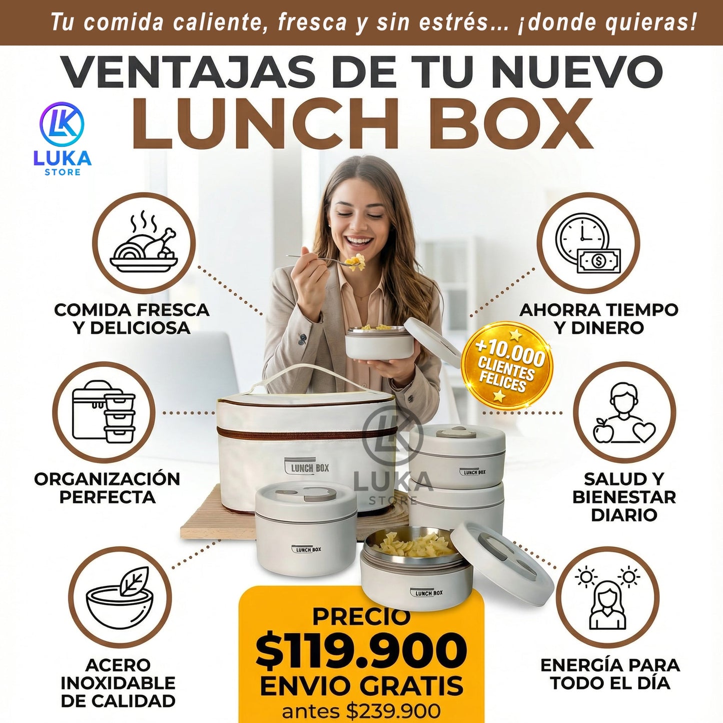 SETX4 PORTACOMIDAS Y LONCHERA TERMICA